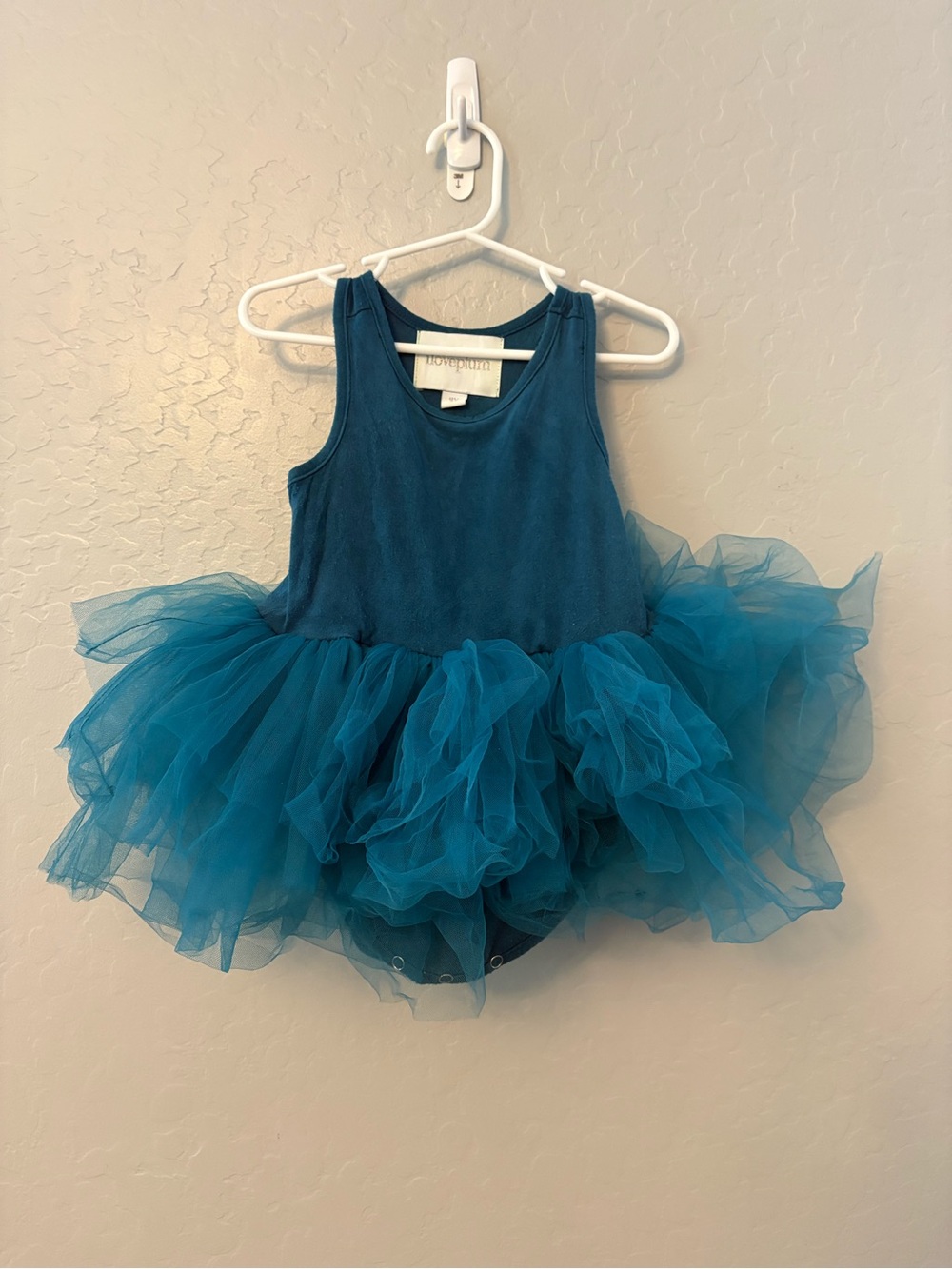 I love plum dark teal sleeveless racerback tutu dress size 2Y